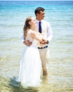 Heiraten am Strand vor Meereskulisse in Sardinien