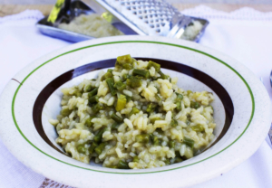 Risotto mit wildem Spargel aus Sardinien