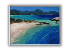 Sardinien Gemälde Strand an der "Costa Rei", Südostsardinien