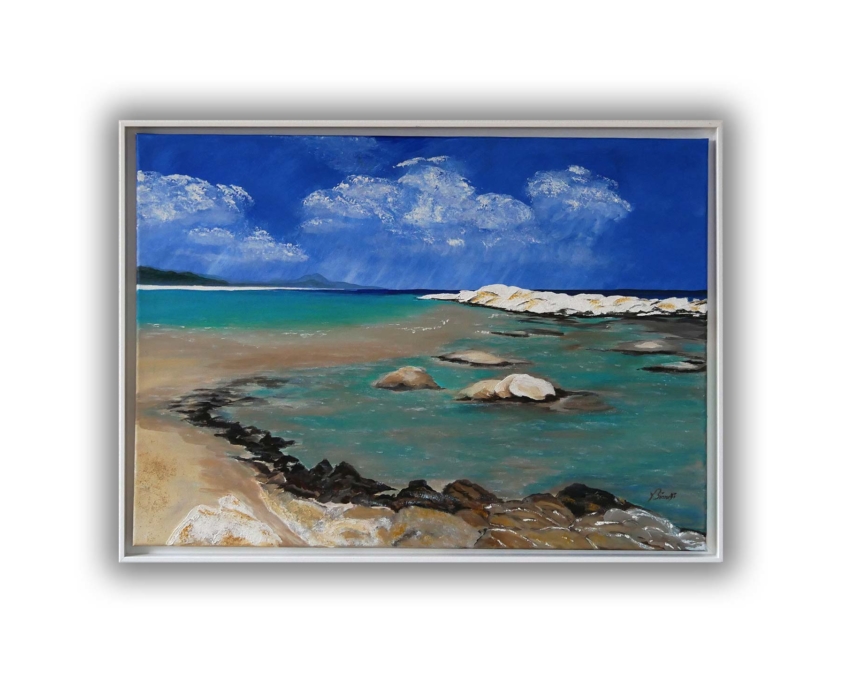 Sardinien Gemälde Strand an der Costa Rei, Südostsardinien